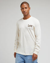 Koszulka Z Długim Rękawem Męska Lee Essential Tee Longsleeve Ecru 112342483 LL97016990